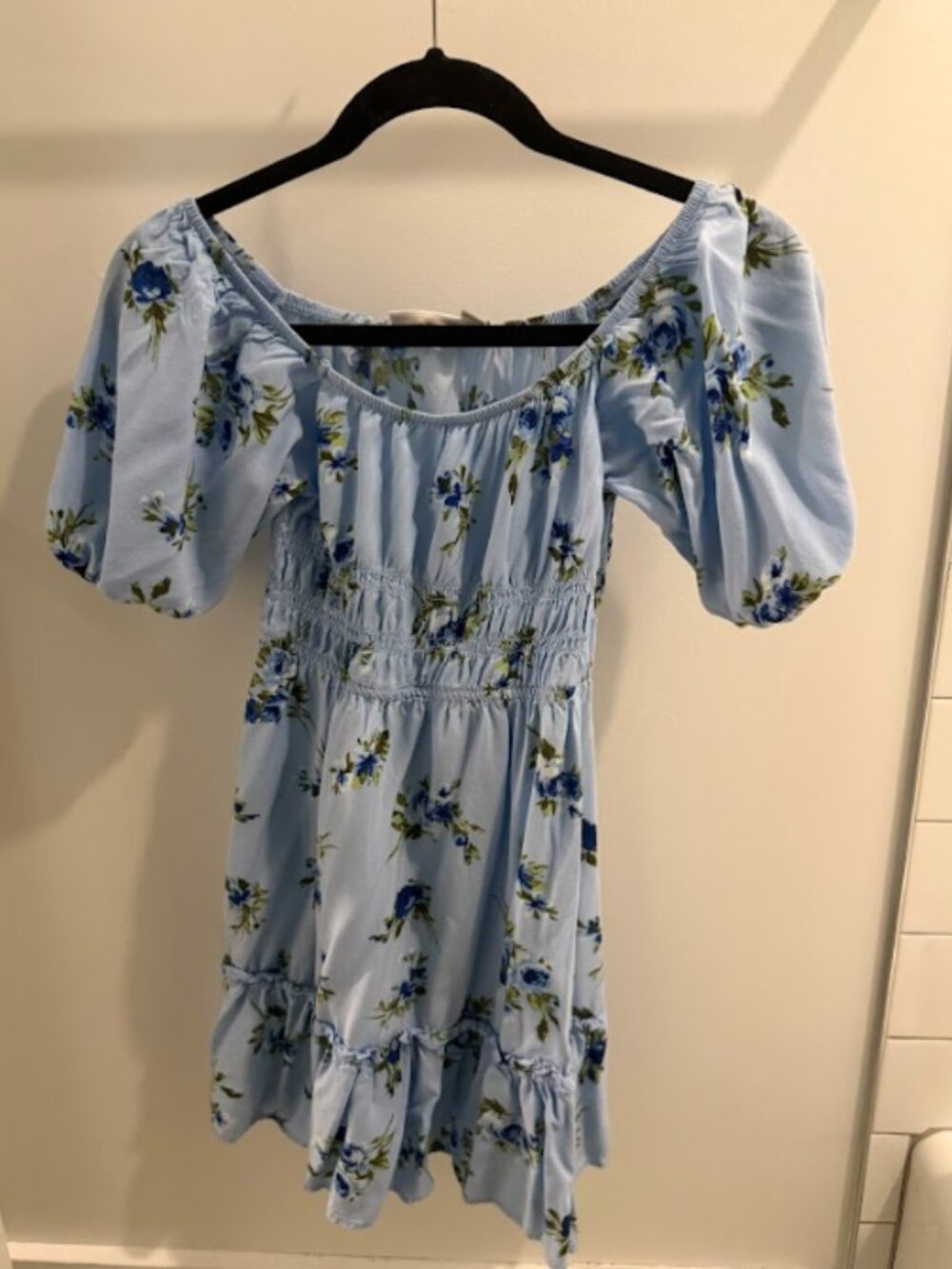 The Children's Place blue floral fit-and-flare dress, NWOT
